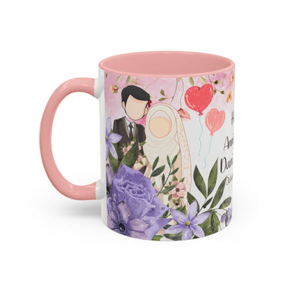 Happy Anniversary Mug (Customizable) Design 06 | 11oz Premium Mug by RSB HUB