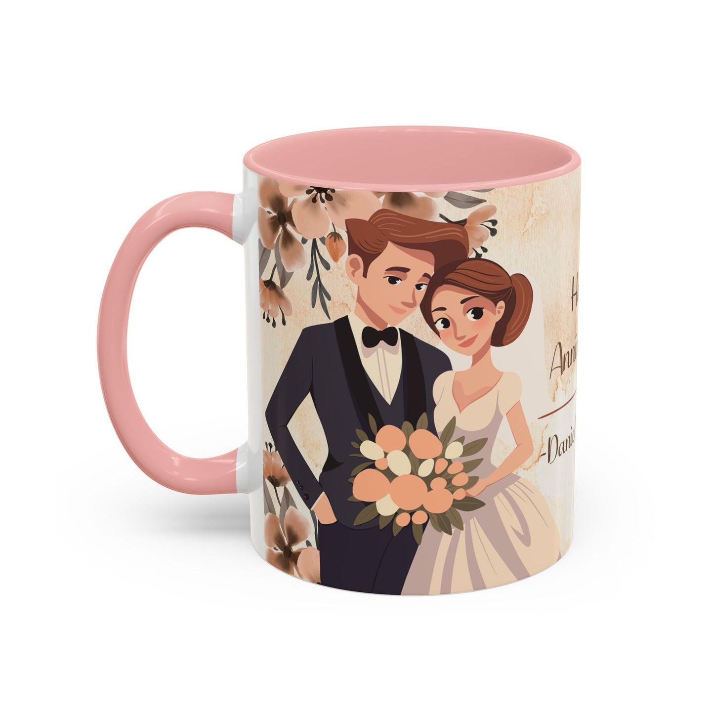 Happy Anniversary Mug (Customizable) Design 08 | 11oz Premium Mug by RSB HUB