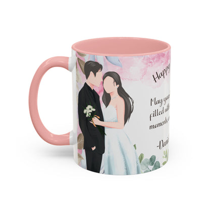 Happy Anniversary Mug (Customizable) Design 09 | 11oz Premium Mug by RSB HUB