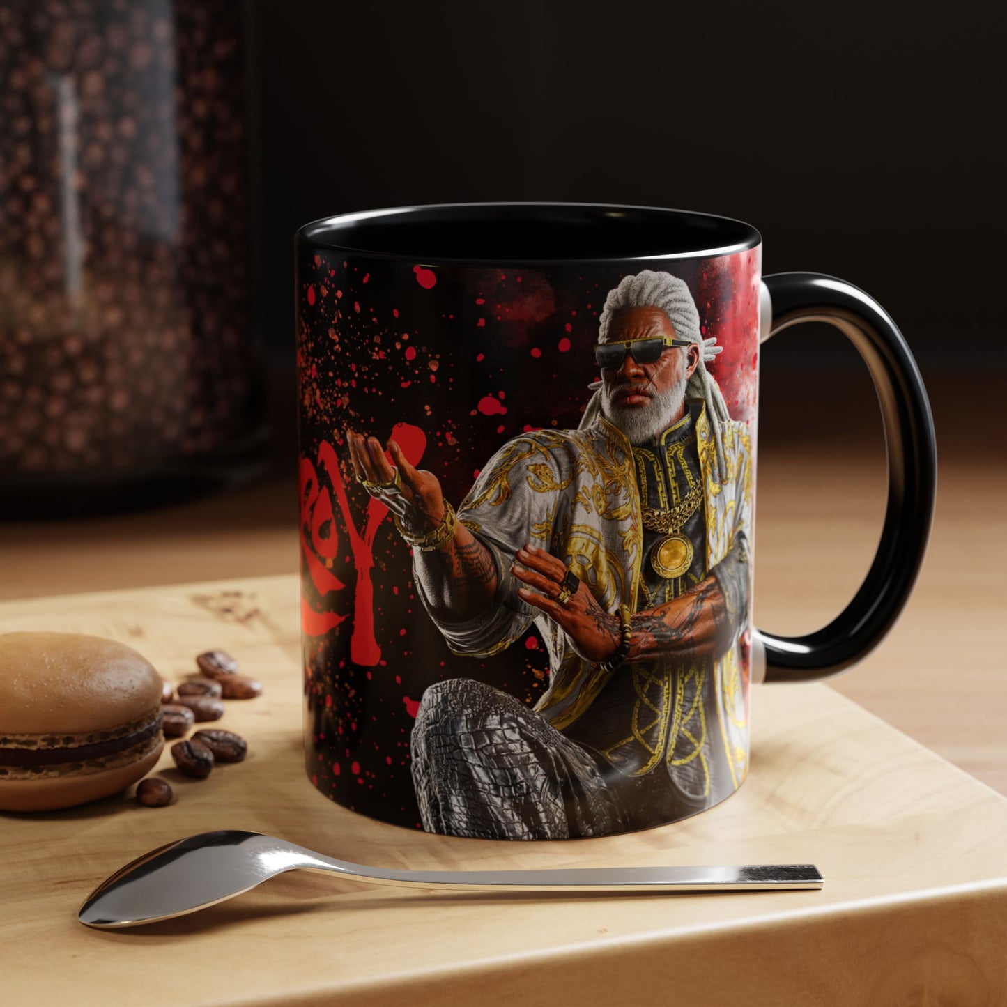 Tekken 8 Leroy Mug – Dark Smoky & White Premium Mug Design | By RSB HUB