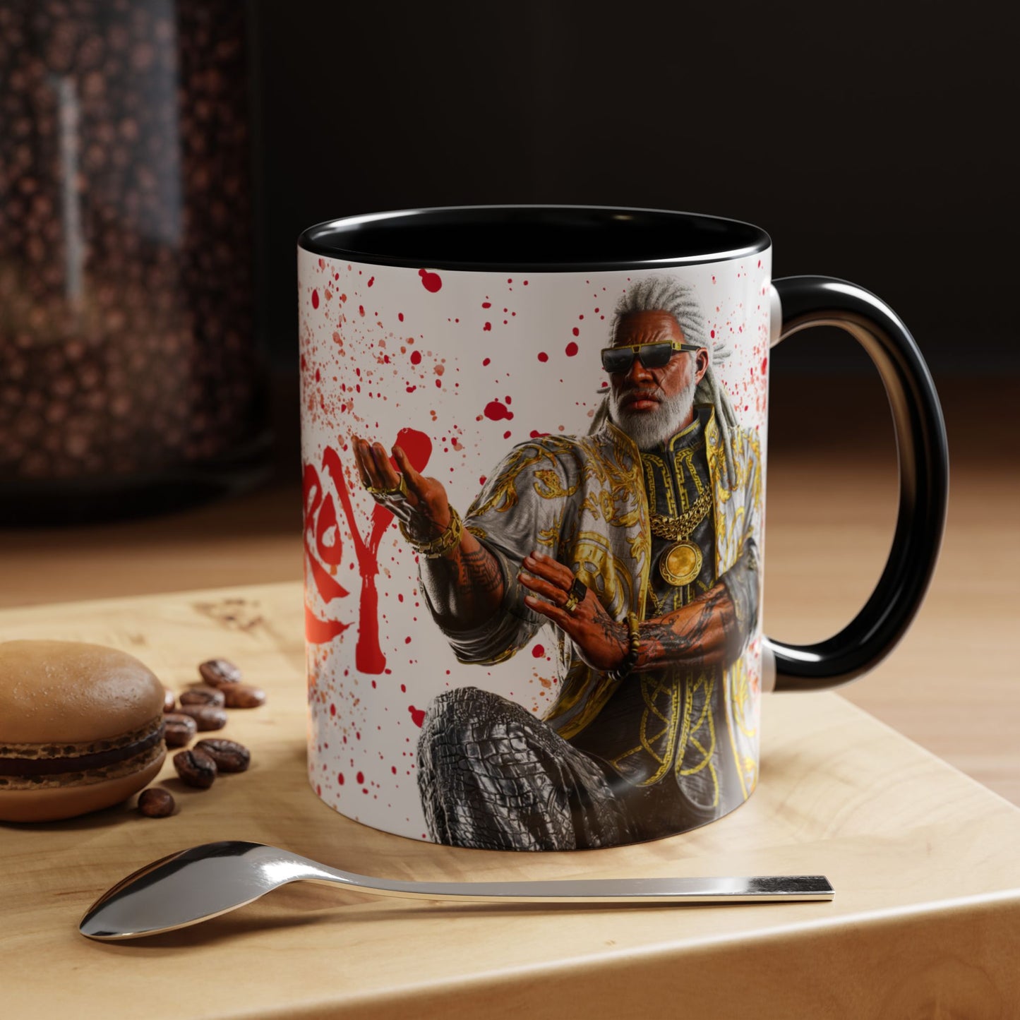 Tekken 8 Leroy Mug – Dark Smoky & White Premium Mug Design | By RSB HUB