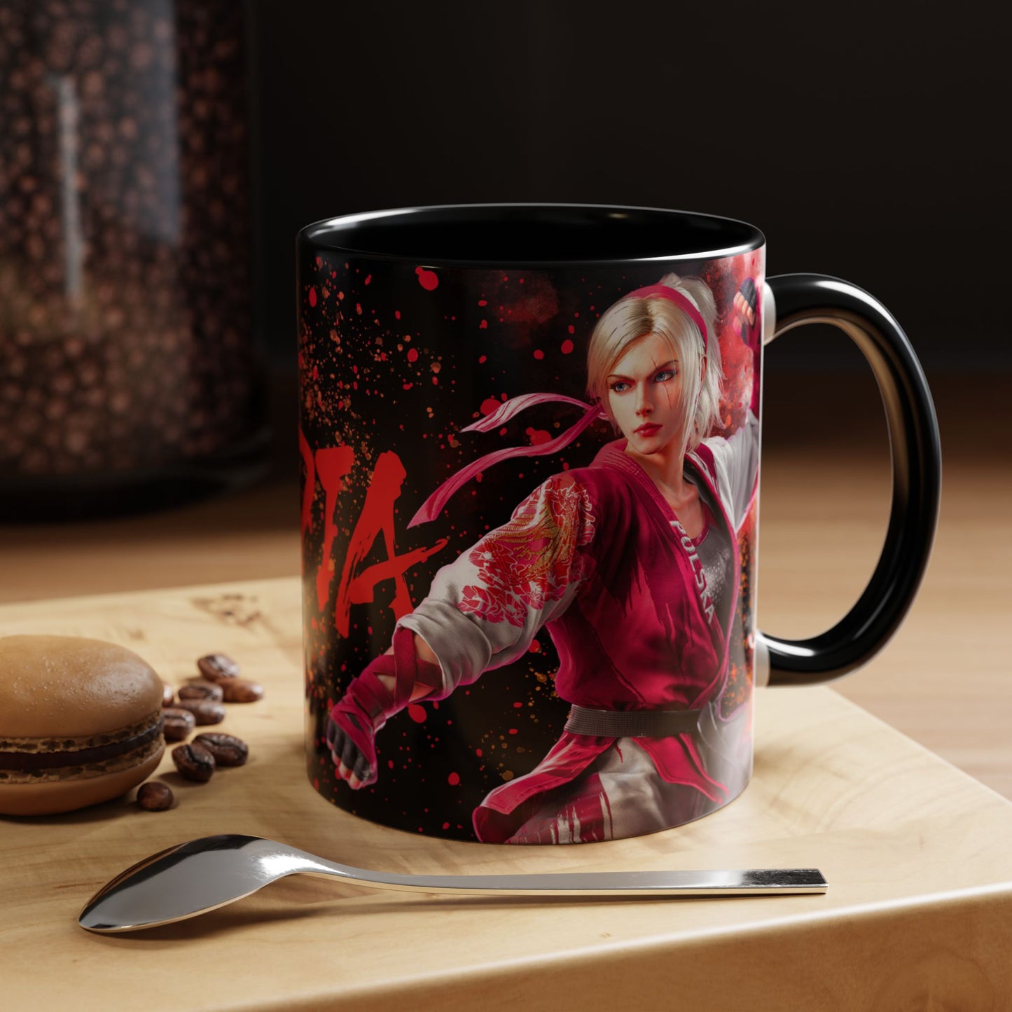 Tekken 8 Lidia Mug – Dark Smoky & White Premium Mug Design | By RSB HUB