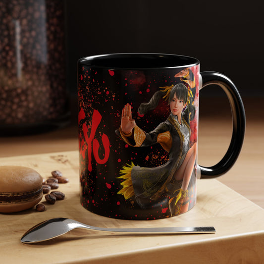 Tekken 8 Ling Xiaoyu Mug – Dark Smoky & White Premium Mug Design | By RSB HUB