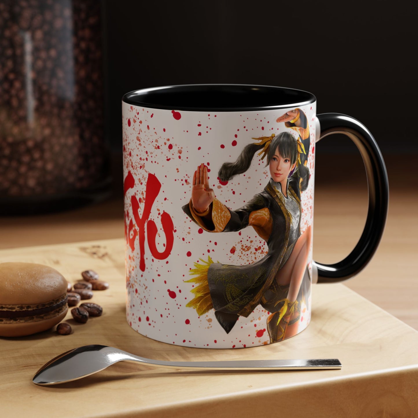 Tekken 8 Ling Xiaoyu Mug – Dark Smoky & White Premium Mug Design | By RSB HUB