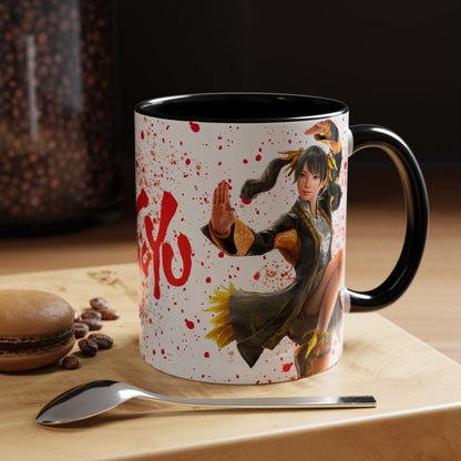 Tekken 8 Ling Xiaoyu Mug – Dark Smoky & White Premium Mug Design | By RSB HUB