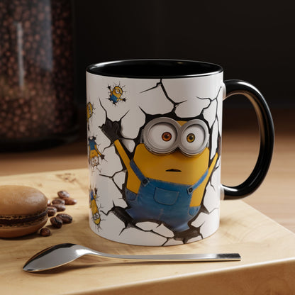 Minions Mug Wall Broken – Fun & Cute 11oz Coffee Mug 02 | By RSB HUB