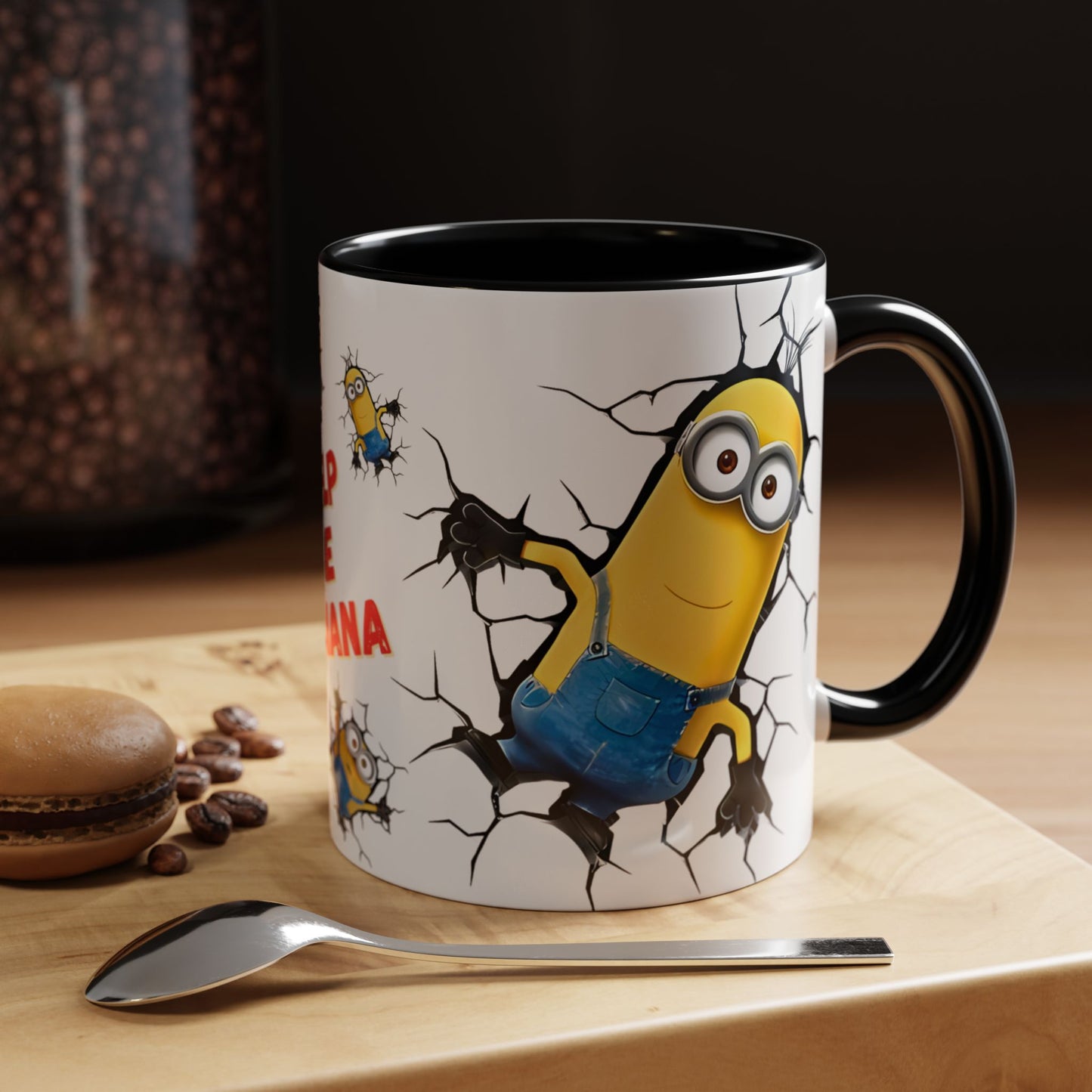Minions Mug Wall Broken – Fun & Cute 11oz Coffee Mug 03 | By RSB HUB
