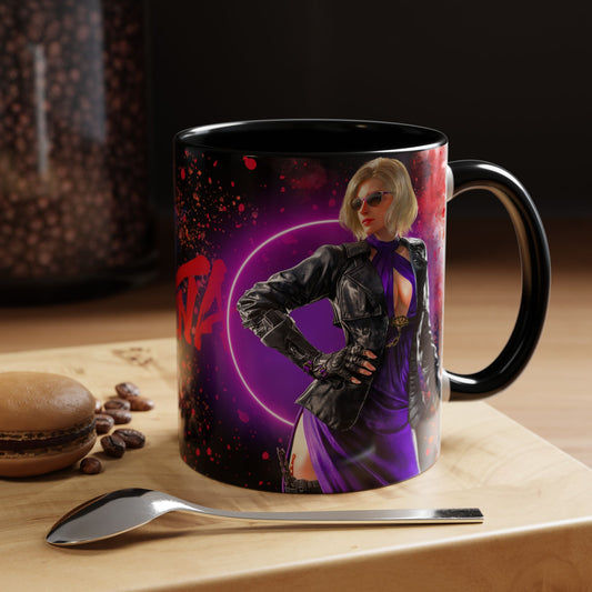 Tekken 8 Nina Mug – Dark Smoky & White Premium Mug Design | By RSB HUB