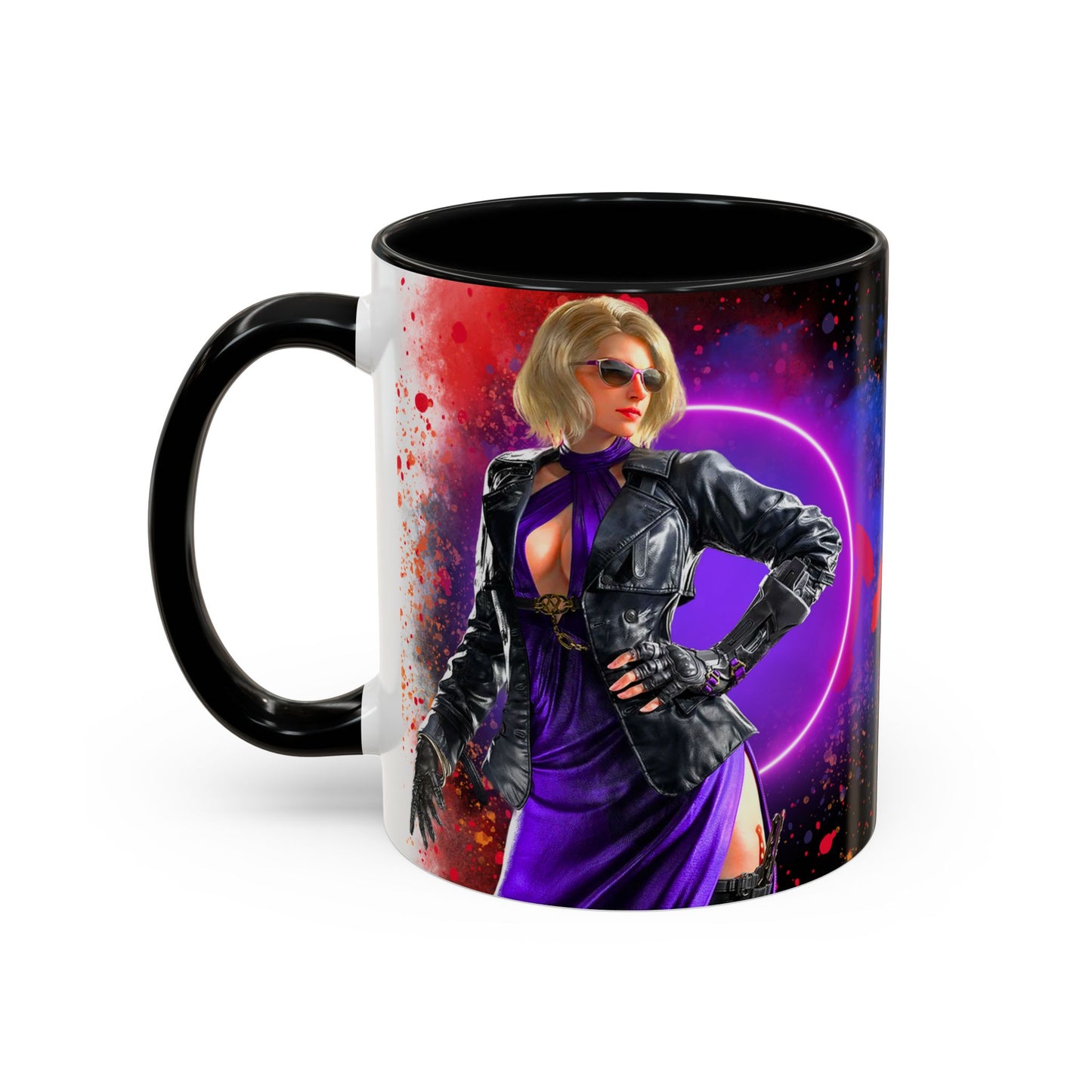 Tekken 8 Nina Mug – Dark Smoky & White Premium Mug Design | By RSB HUB