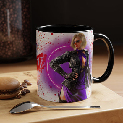 Tekken 8 Nina Mug – Dark Smoky & White Premium Mug Design | By RSB HUB