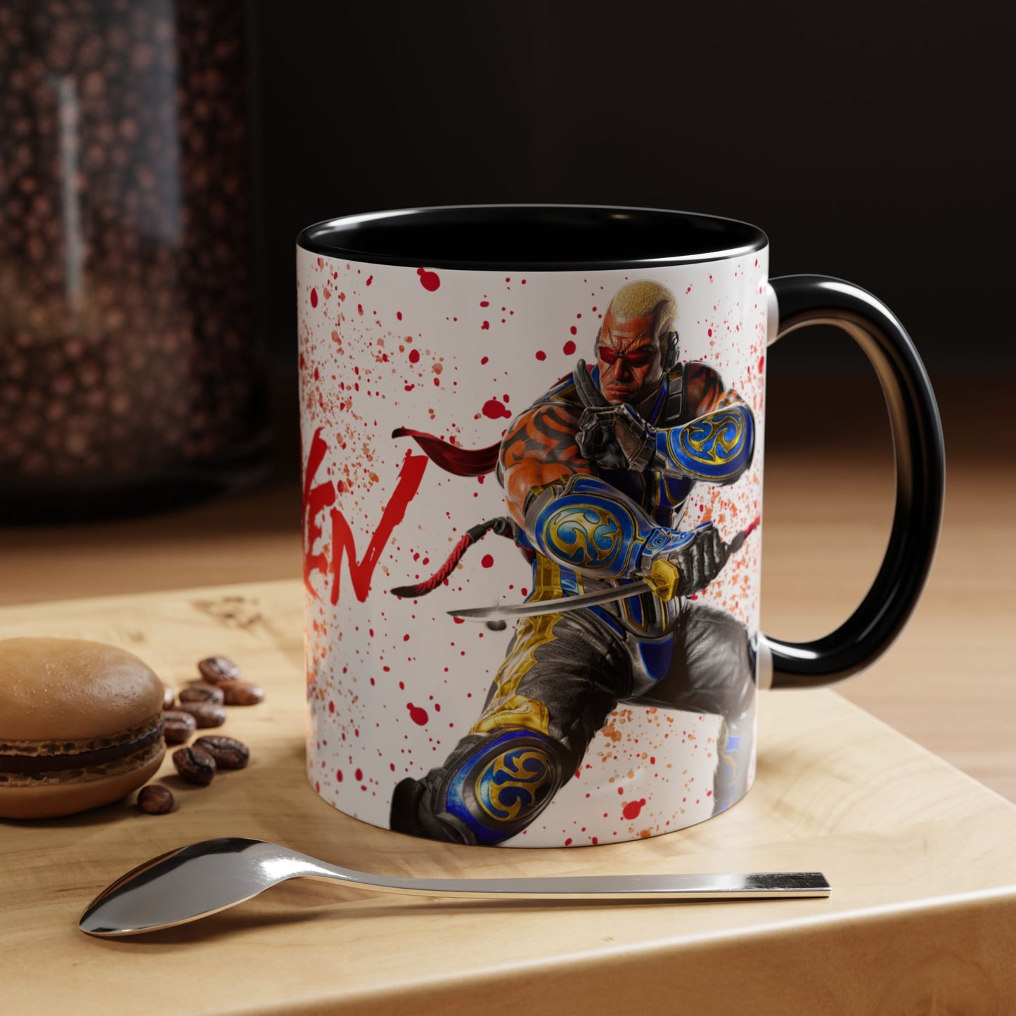 Tekken 8 Raven Mug – Dark Smoky & White Premium Mug Design | By RSB HUB