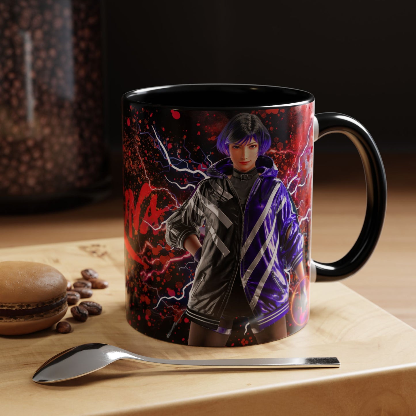 Tekken 8 Reina Mug – Dark Smoky & White Premium Mug Design | By RSB HUB