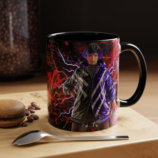 Tekken 8 Reina Mug – Dark Smoky & White Premium Mug Design | By RSB HUB