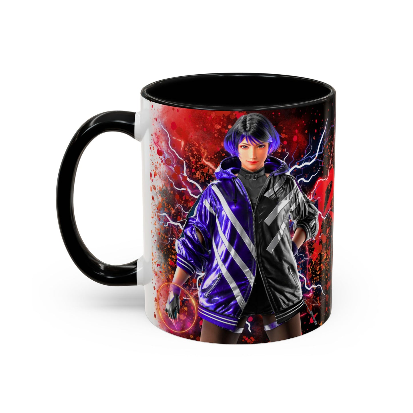Tekken 8 Reina Mug – Dark Smoky & White Premium Mug Design | By RSB HUB