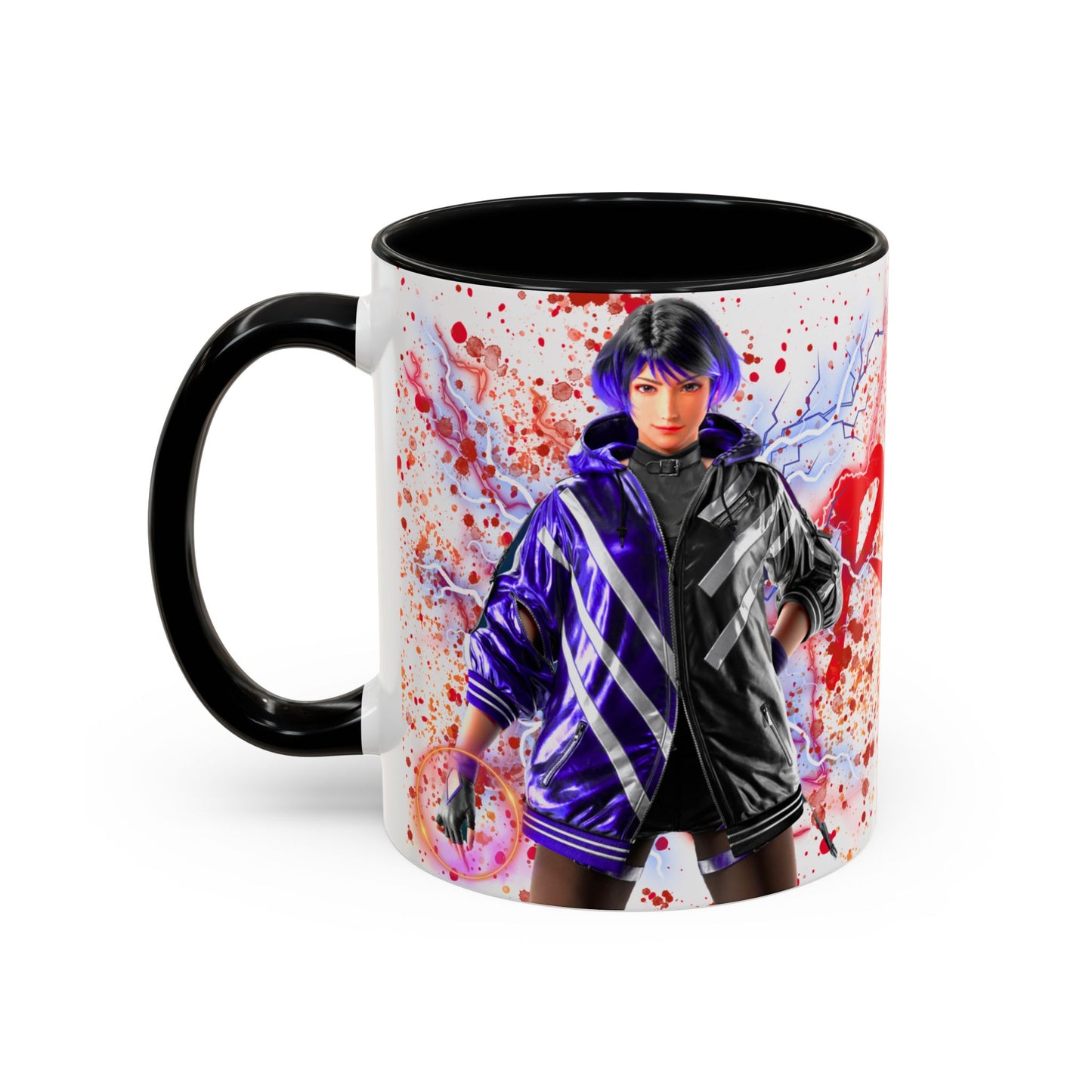 Tekken 8 Reina Mug – Dark Smoky & White Premium Mug Design | By RSB HUB