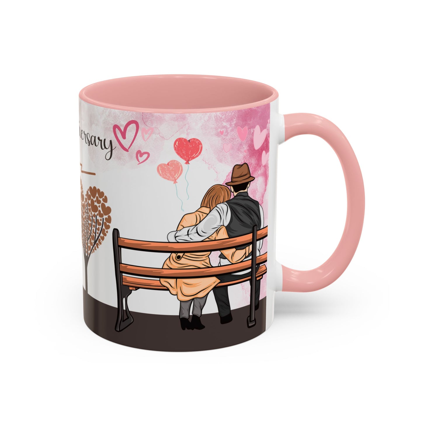 Happy Anniversary Mug (Customizable) Design 01 | 11oz Premium Mug by RSB HUB