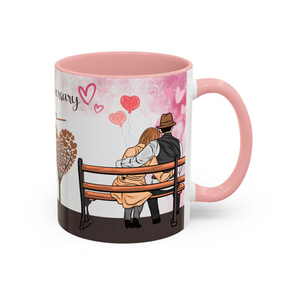 Happy Anniversary Mug (Customizable) Design 01 | 11oz Premium Mug by RSB HUB