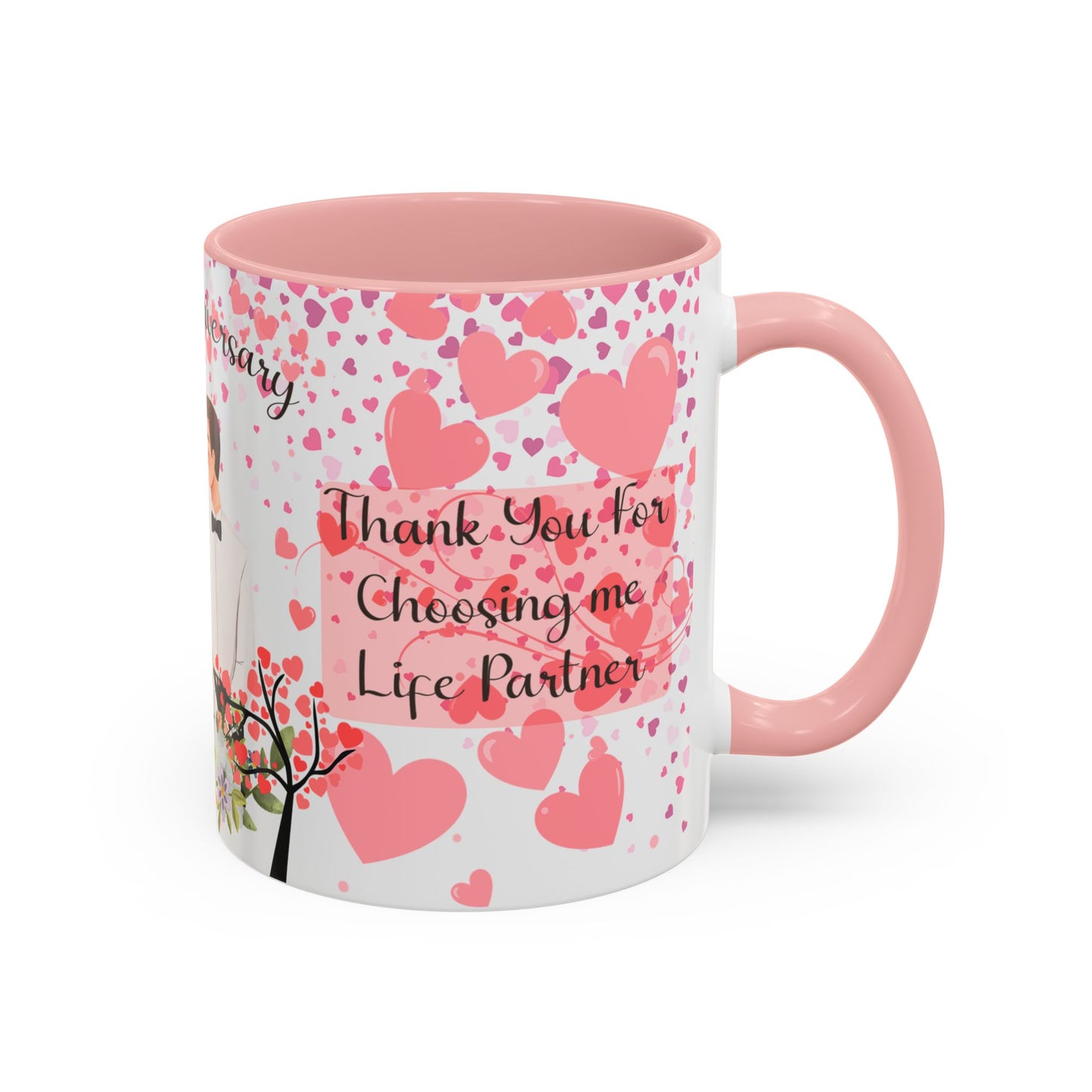 Happy Anniversary Mug (Customizable) Design 12 | 11oz Premium Mug by RSB HUB