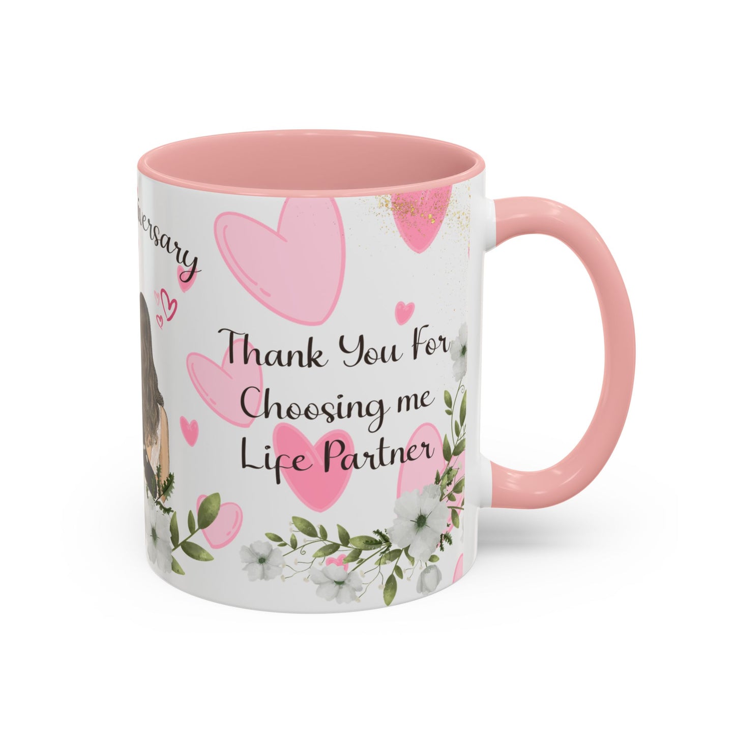 Happy Anniversary Mug (Customizable) Design 03 | 11oz Premium Mug by RSB HUB