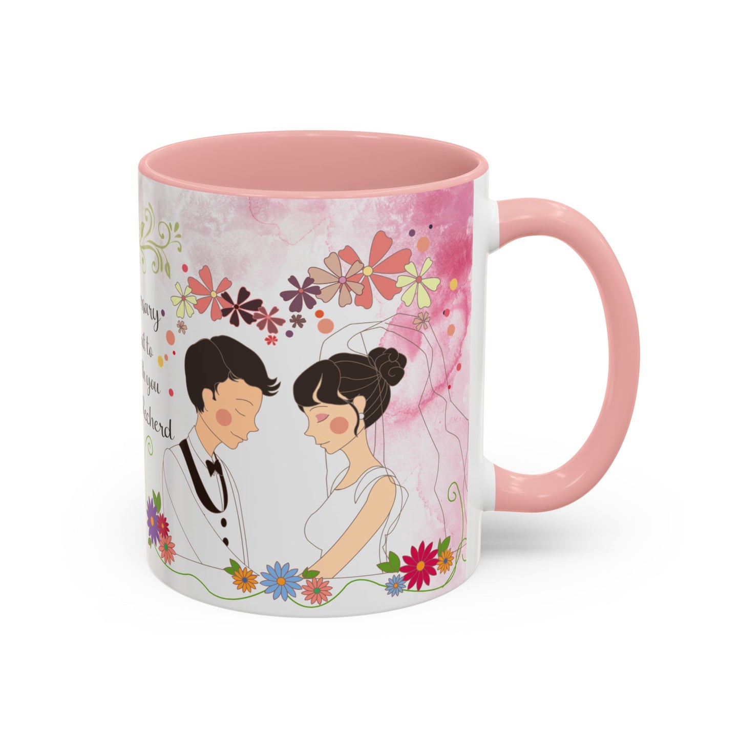 Happy Anniversary Mug (Customizable) Design 07 | 11oz Premium Mug by RSB HUB