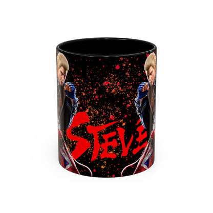 Tekken 8 Steve Mug – Dark Smoky & White Premium Mug Design | By RSB HUB