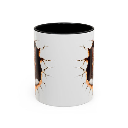 Cats Wall Broken Mug – 11oz Funny Cat Lovers Gift Design 01 | By RSB HUB