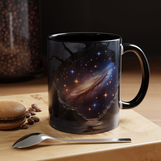 Galaxy Views Wall Broken Mug | Premium Cosmic Design 10 by RSB HUB