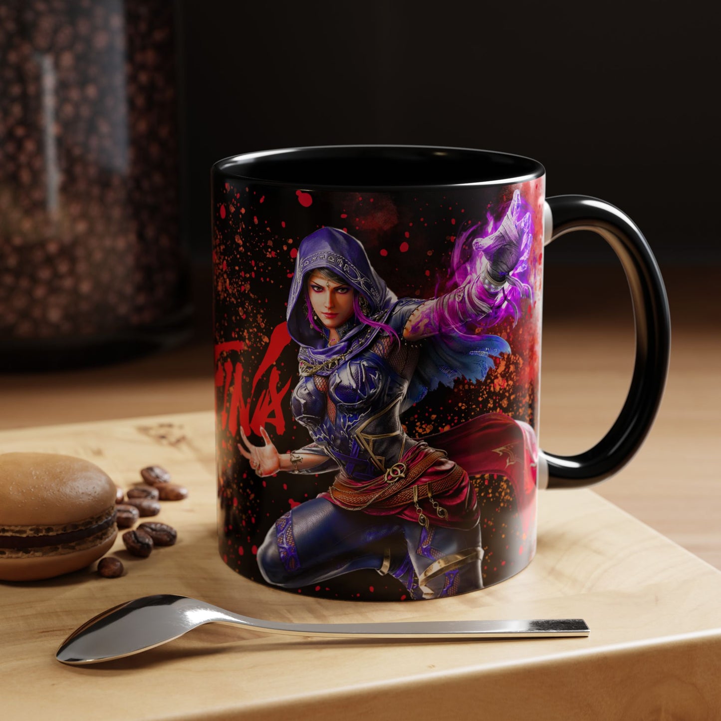 Tekken 8 Zafina Mug – Dark Smoky & White Premium Mug Design | By RSB HUB