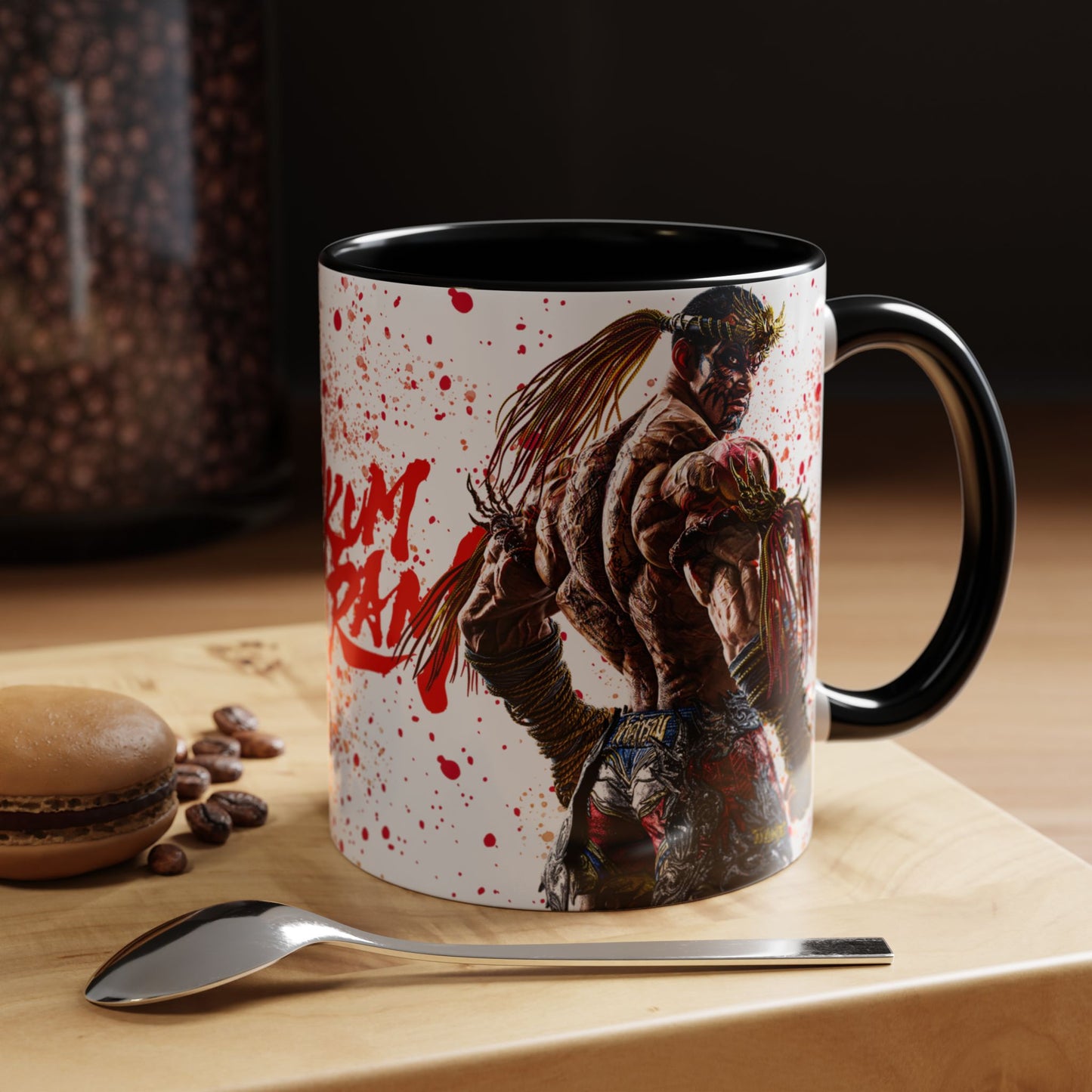 Tekken 8 Fahkumram Mug – Dark Smoky & White Premium Mug Design | By RSB HUB